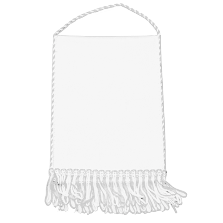 Pennant rectangle with white finish