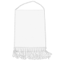 Pennant rectangle with white finish