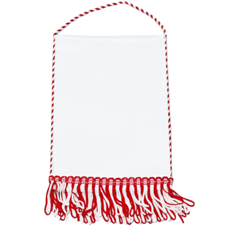 Pennant flag with red finish