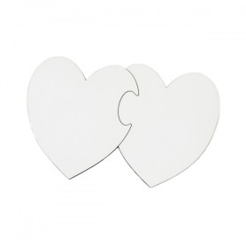 Podstawka pod kubek do sublimacji LEGNA serca 2 szt/op
