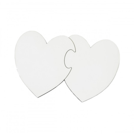 Podstawka pod kubek do sublimacji LEGNA serca 2 szt/op