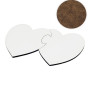 Podstawka pod kubek do sublimacji LEGNA serca 2 szt/op