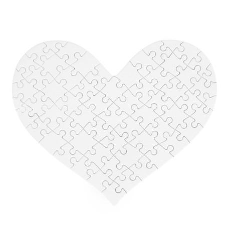 Puzzle Serce 64 elementy 245x197 mm 5 szt./op.