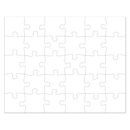 Puzzle do sublimacji 30 elementów 240x190 mm 5 szt./op.