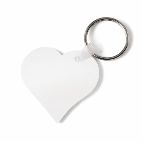Aluminium sublimation key ring heart 5 pc/pack LOK