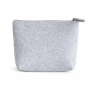 Cosmetic case for sublimation with zipper grey FELT