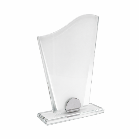 Statuetka szklana do sublimacji FALA duża 10 mm