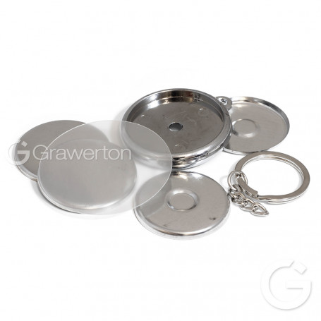 Two sided key ring 37 mm - 50 pcs/pack