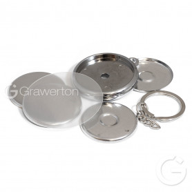 Two sided key ring 25 mm - 50 pcs/pack
