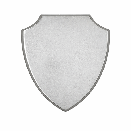 MDF shield plaque silver 560