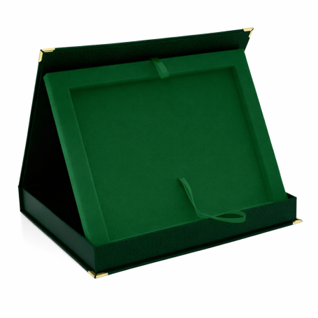 SAMETI case for 5x7" plaque horizontal green