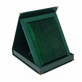 Set: MDF plaque VERDE 9x12‘ SAMETI case for plaque 9x12’ vertical green