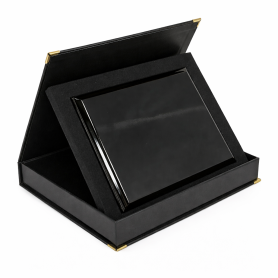 Set: MDF plaque NERO 6x8‘ SAMETI case for plaque 6x8’ horizontal black