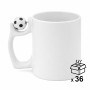 Sublimation mug with football handle white FOOTBALL