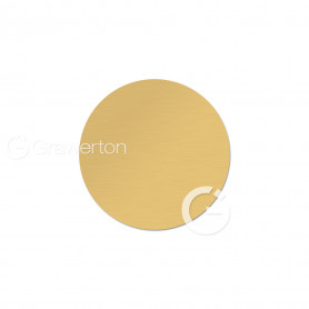 Aluminum discs semi-glossy gold dia: 25 mm. 50 pcs/pack.
