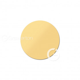 Aluminum discs glossy gold dia: 50 mm. 50 pcs/pack.