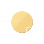 Aluminum discs glossy gold dia: 50 mm. 50 pcs/pack.