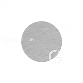 Aluminum discs semi-glossy silver dia: 25 mm. 50 pcs/pack.