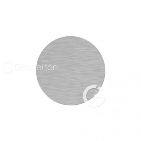 Aluminum discs semi-glossy silver dia: 38 mm. 50 pcs/pack.