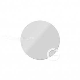 Aluminum discs glossy silver dia: 50 mm. 50 pcs/pack.