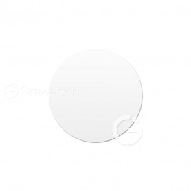 Aluminum discs glossy white dia: 50 mm. 50 pcs/pack.