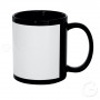 Sublimation mug black with white window MADO_