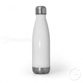 Butelka termiczna do nadruku sublimacyjnego biała TERMA 500 ml