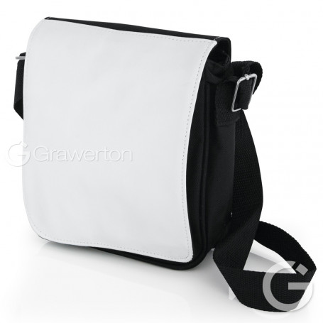 Big shoulder bag black with a printable area
