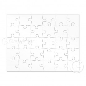 Puzzles for sublimation 30 elements 240x190 mm - 5 pcs/pack