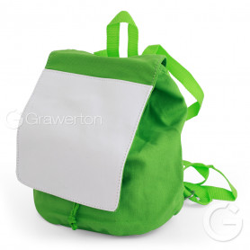 Linen backpack KAVI green