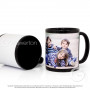 Sublimation mug black with white window MADO_