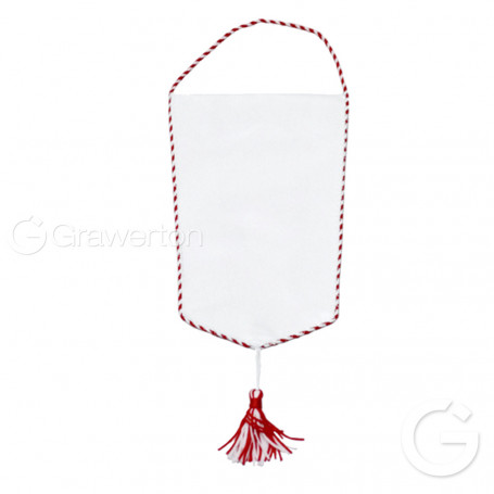 Pennant FLAG with red finish