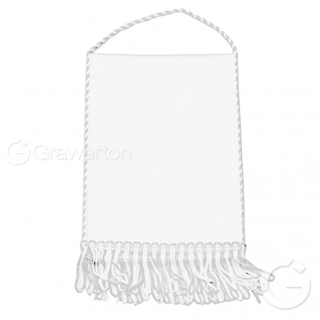 Pennant rectangle with white finish