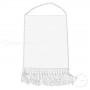 Pennant rectangle with white finish