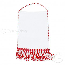 Pennant flag with red finish