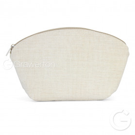 Beautician for sublimation with zipper LINEN