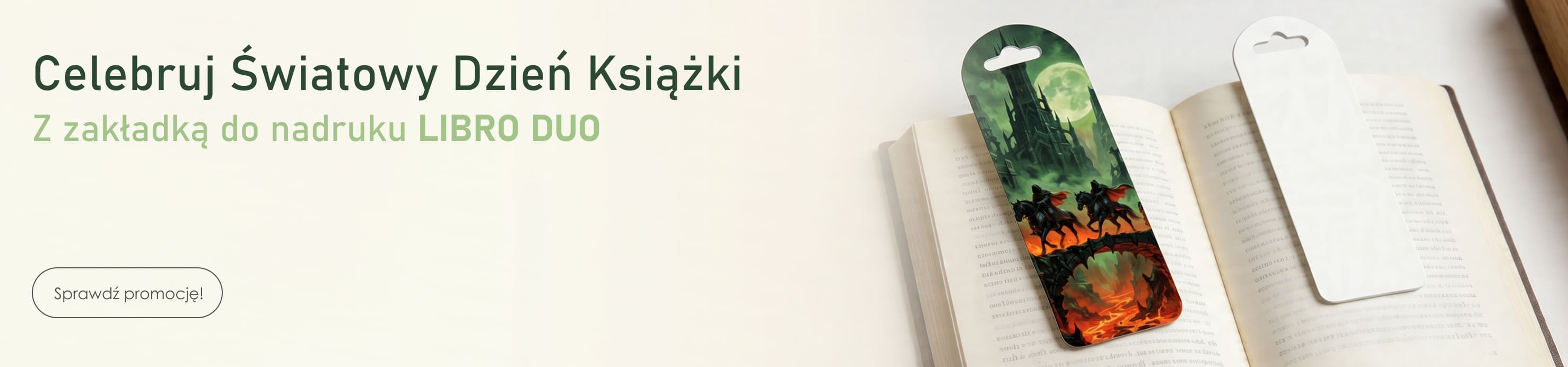 Zakładka do ksiązki do nadruku LIBRO DUO
